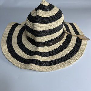 Sunlily Roll-n-Go Sun Hat Coast-to-Coast Collection Black / Tan